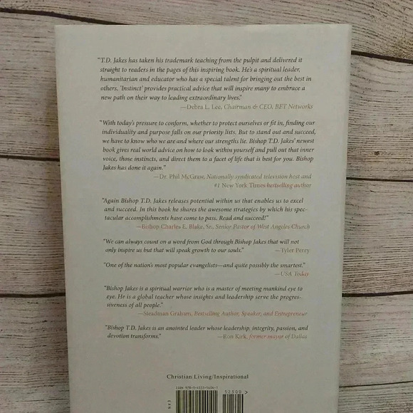 TD Jakes " Instinct" Book - Picture 2 of 3